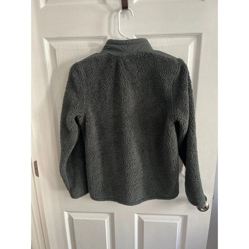 32 Degrees Heat Sherpa Jacket Size L (14-16) Dark Gray